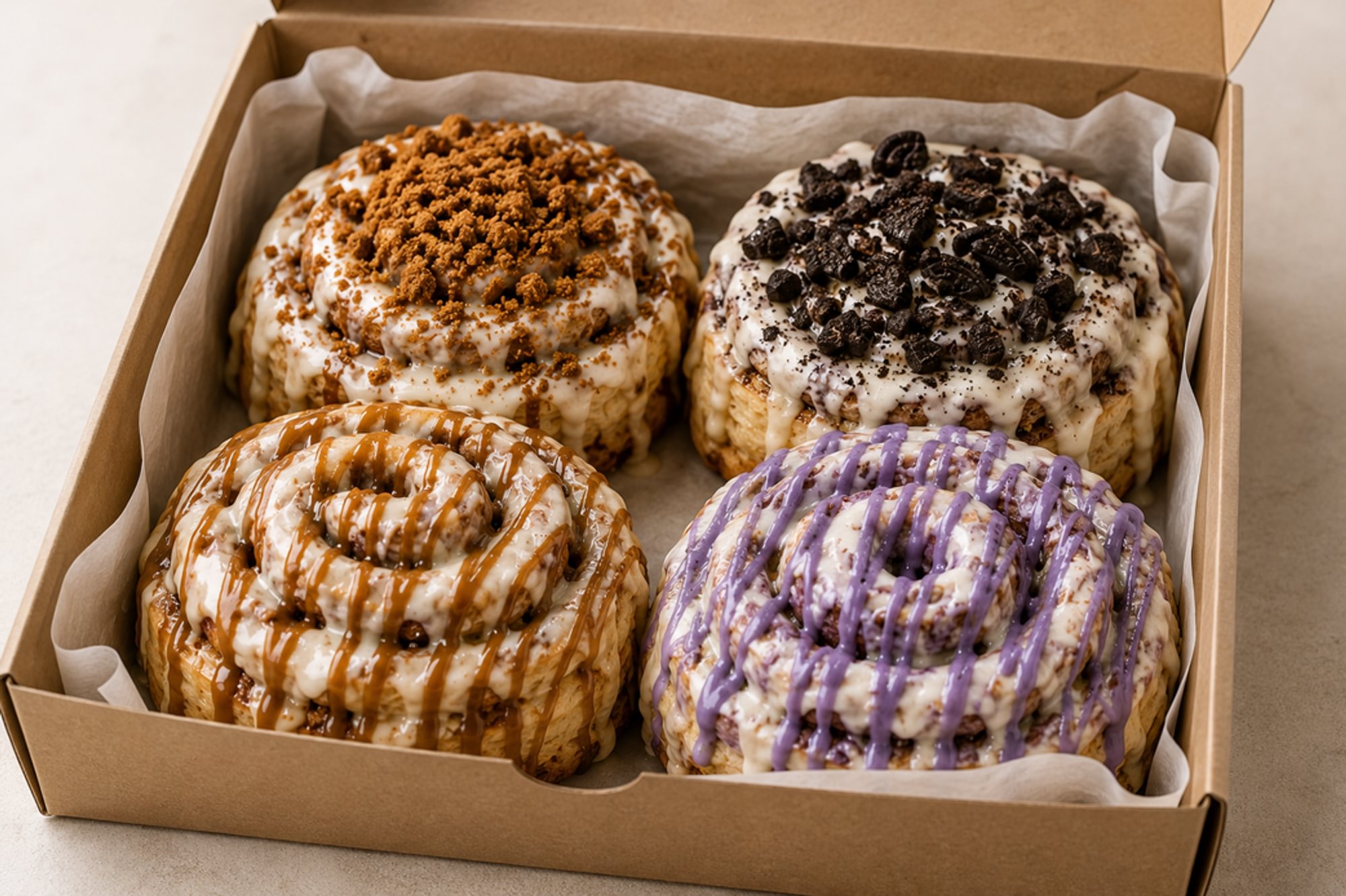 TOMO Center Bite Cinnamon Roll 4 Pack (30 min prep time)