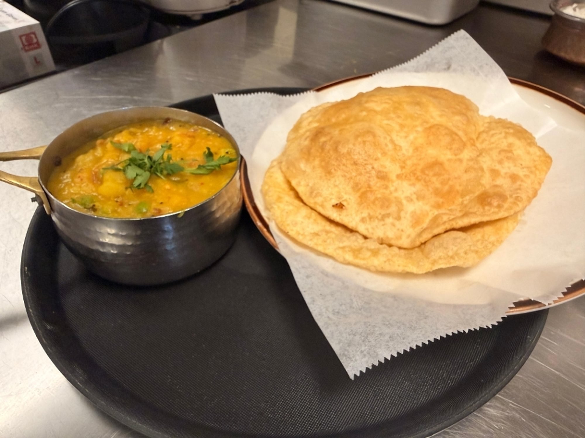 Puri with Chana Masala