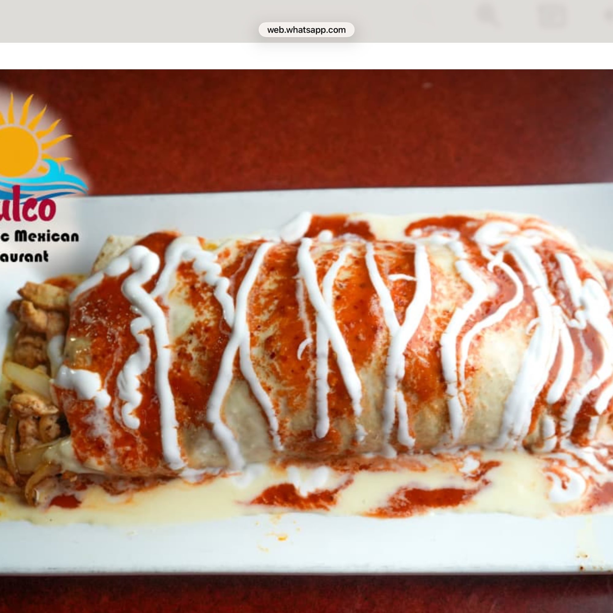 Lunch Hot & Spicy Burrito