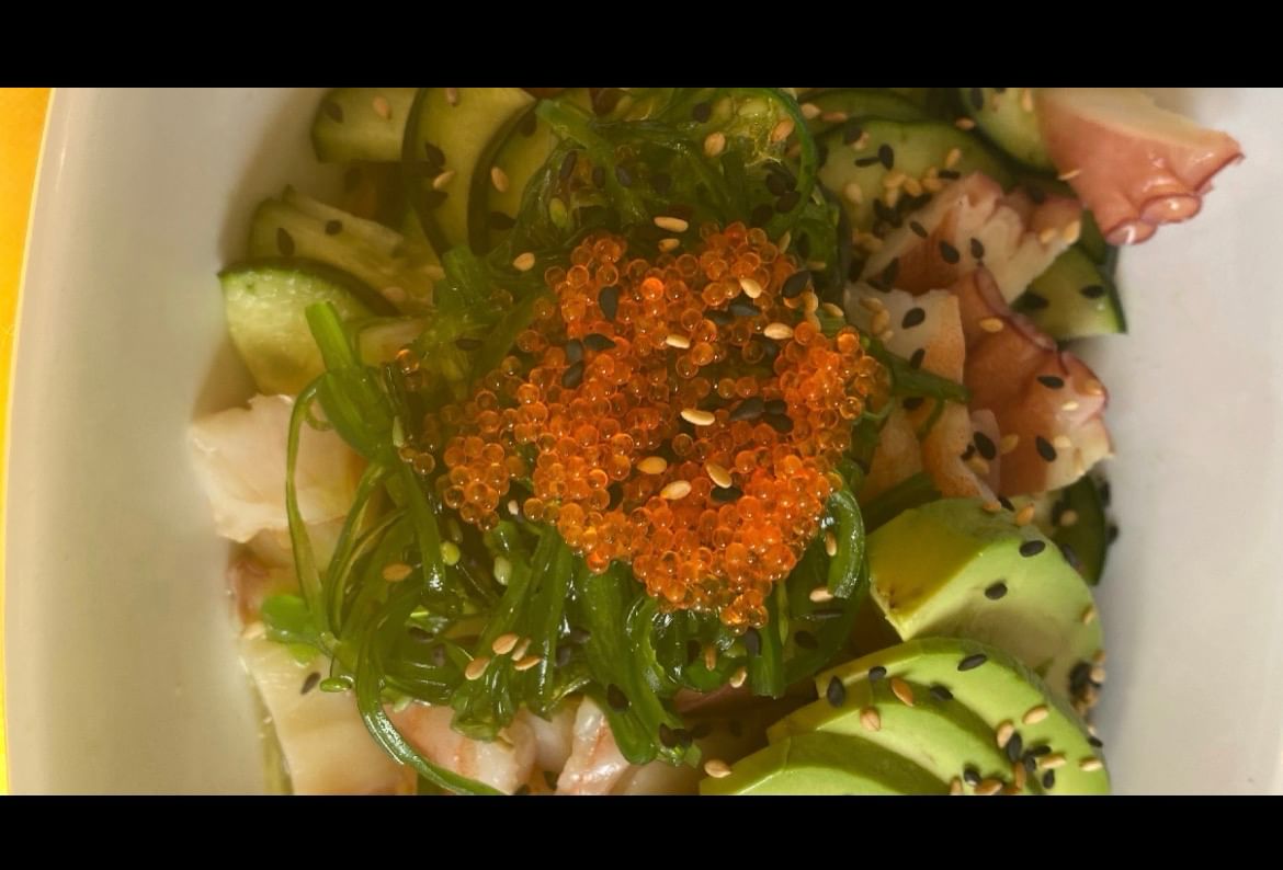 Ebi-tako Sunomono Salad