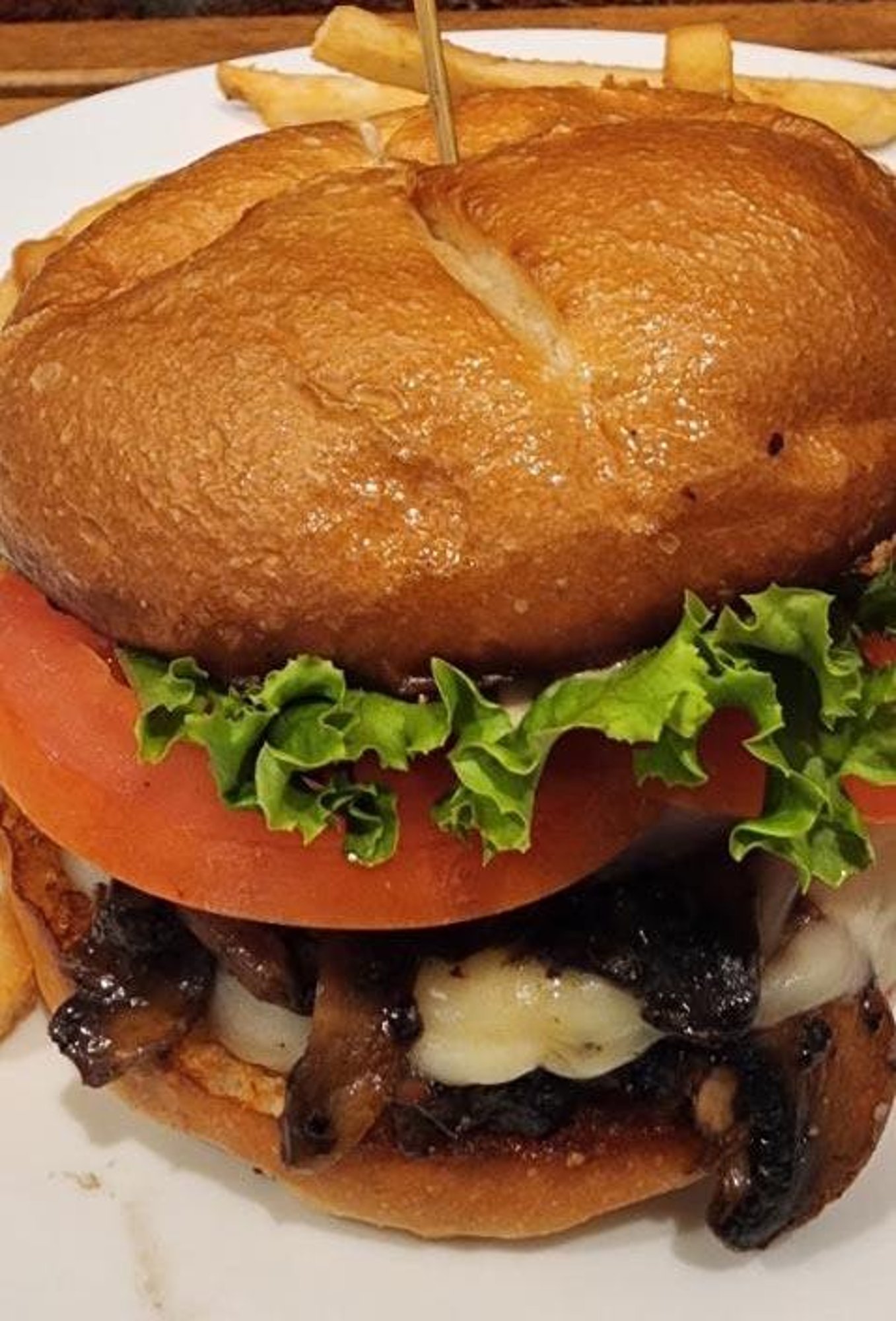 Mushroom Swiss Burger
