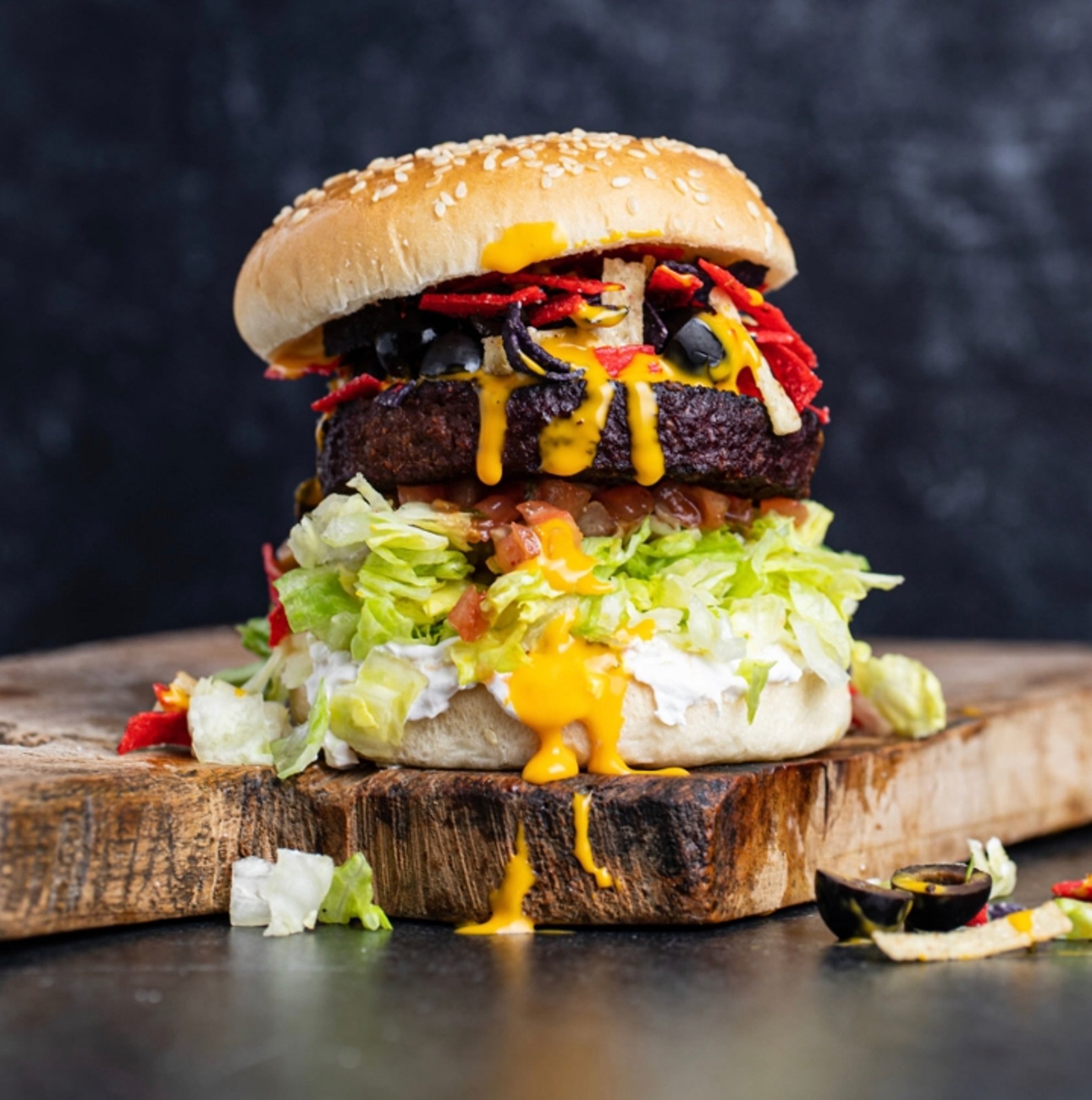 Nacho Burger. "Nacho Ordinary Burger!"