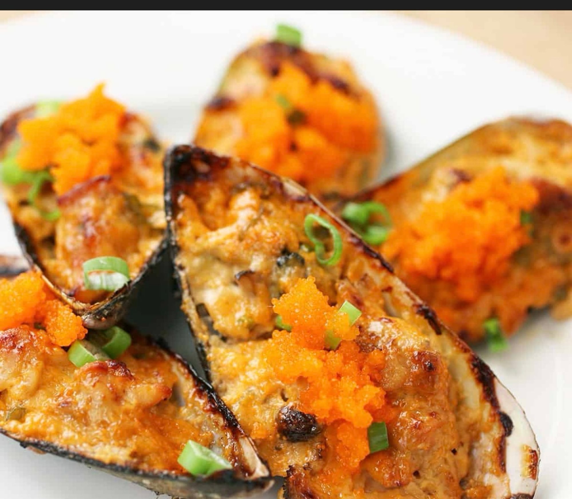 Baked Green Mussels