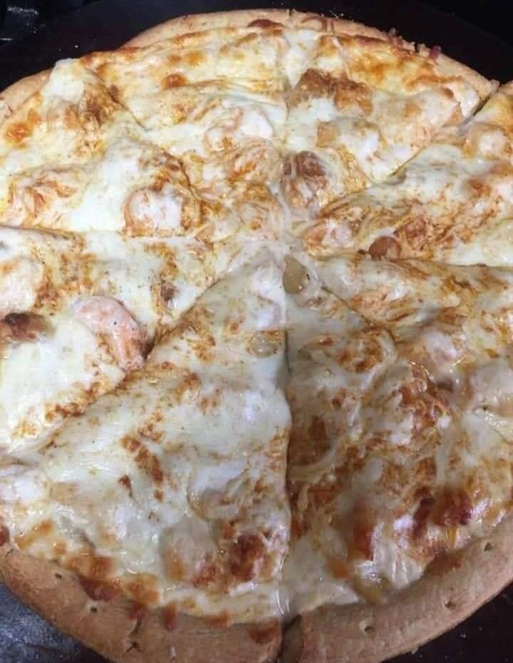 10" SHRIMP ALFREDO PIZZA