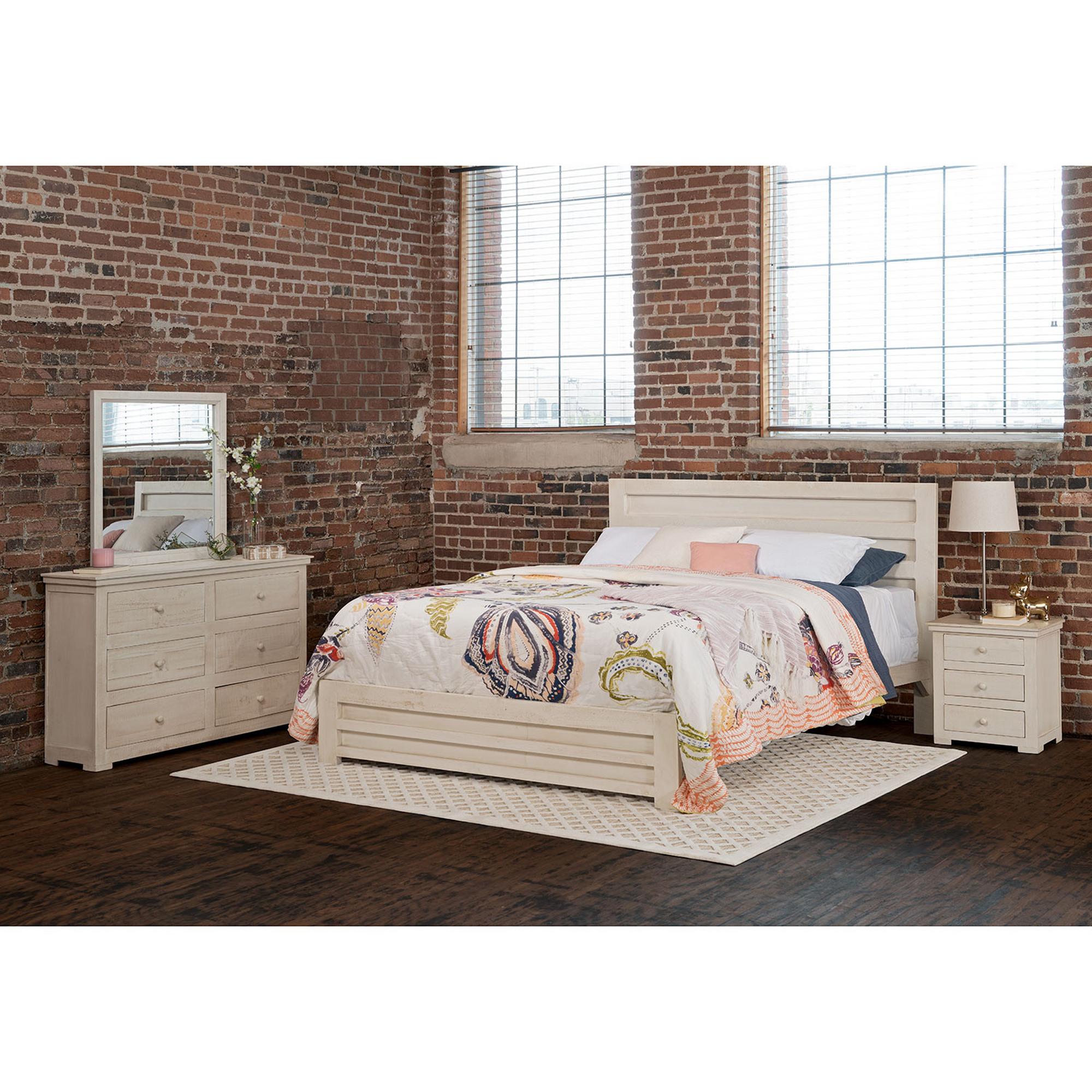 Queen Lorelei Bed w/Dresser, Mirror, Nightstand