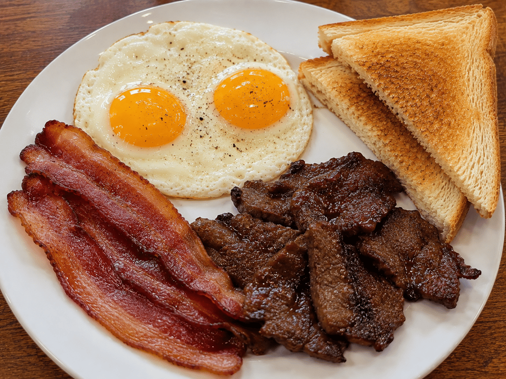 Set 4: 2 Eggs, 2 Bacon & Tapa