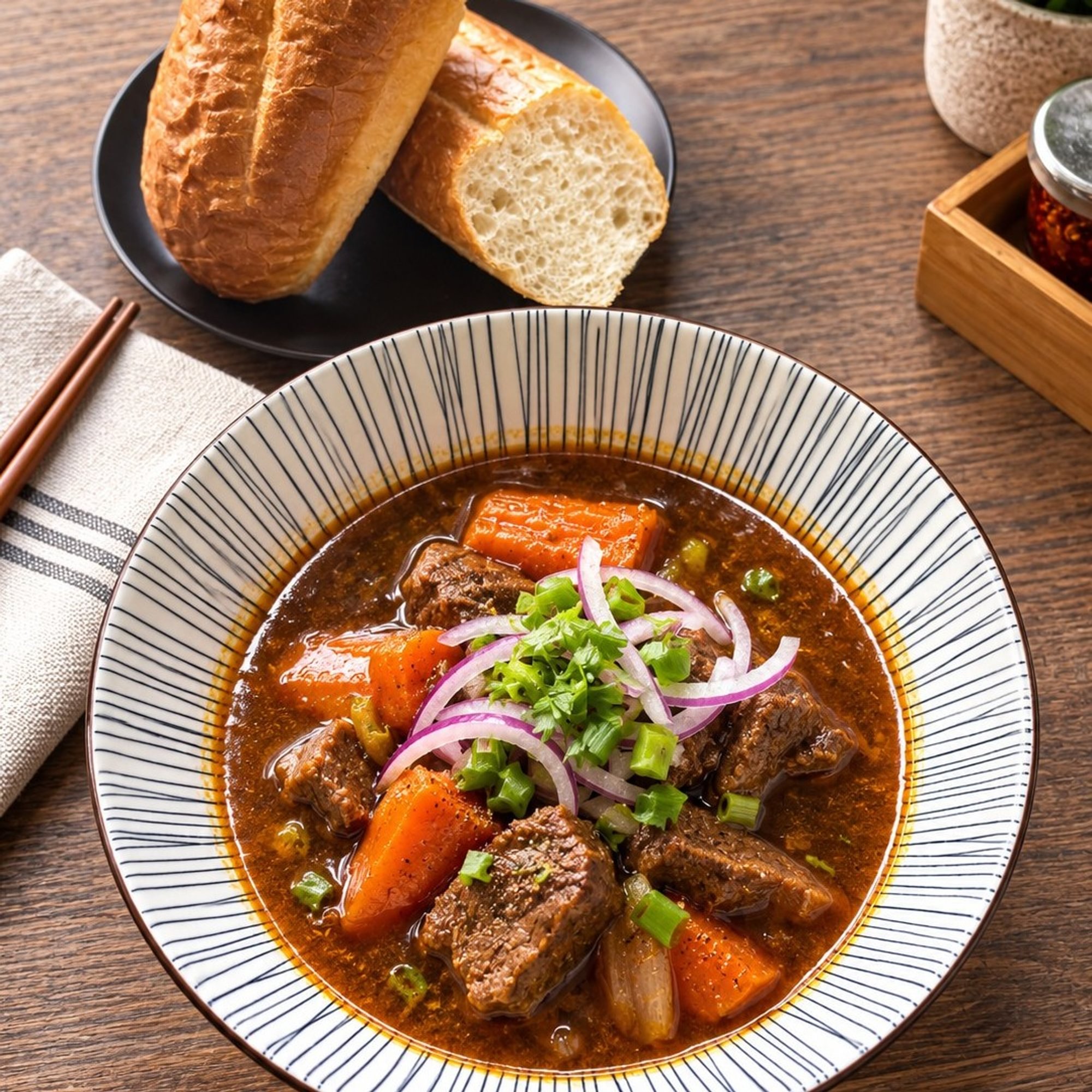 Beef Stew & Baguette