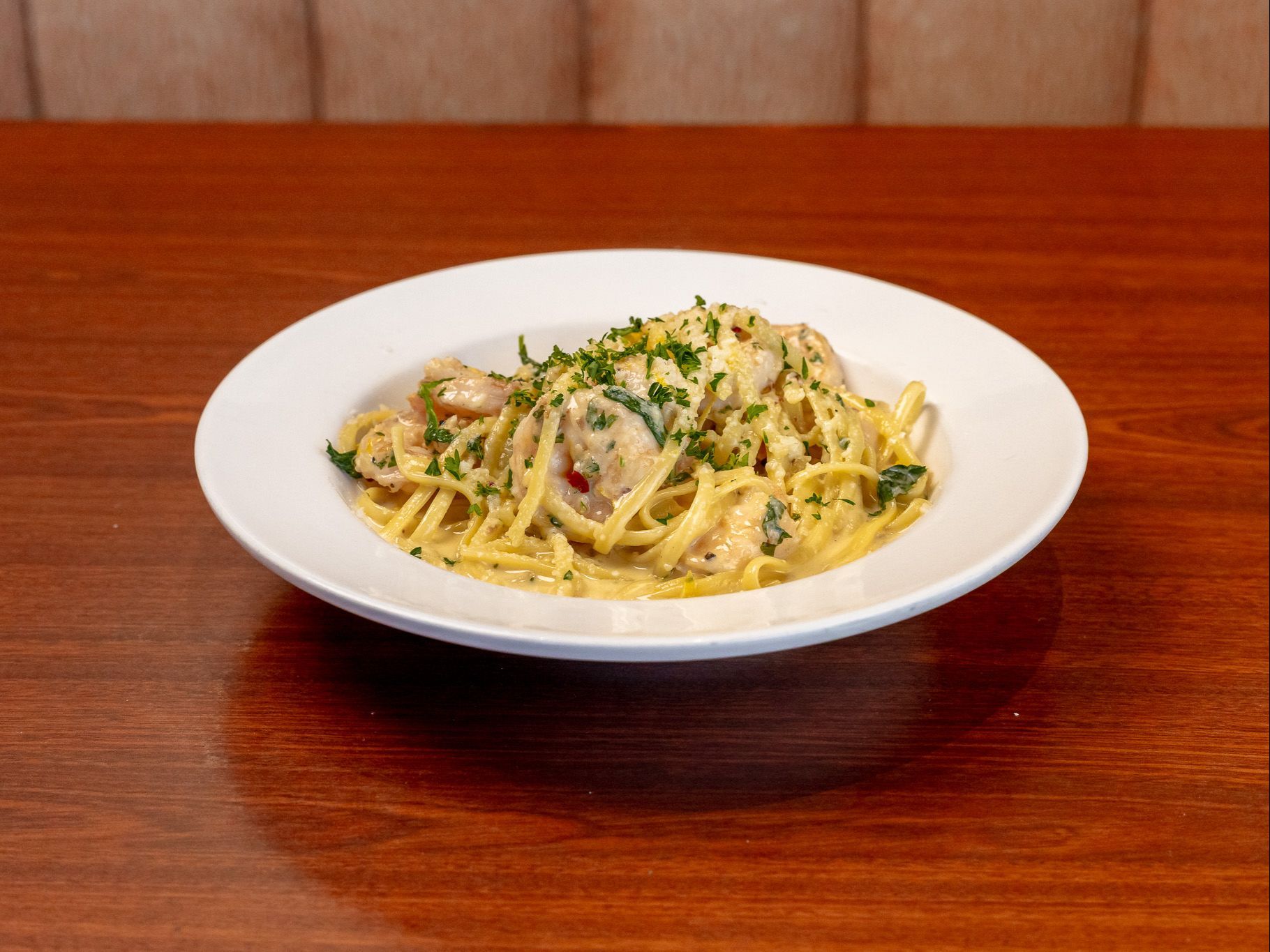Creamy Lemon Garlic Shrimp Pasta