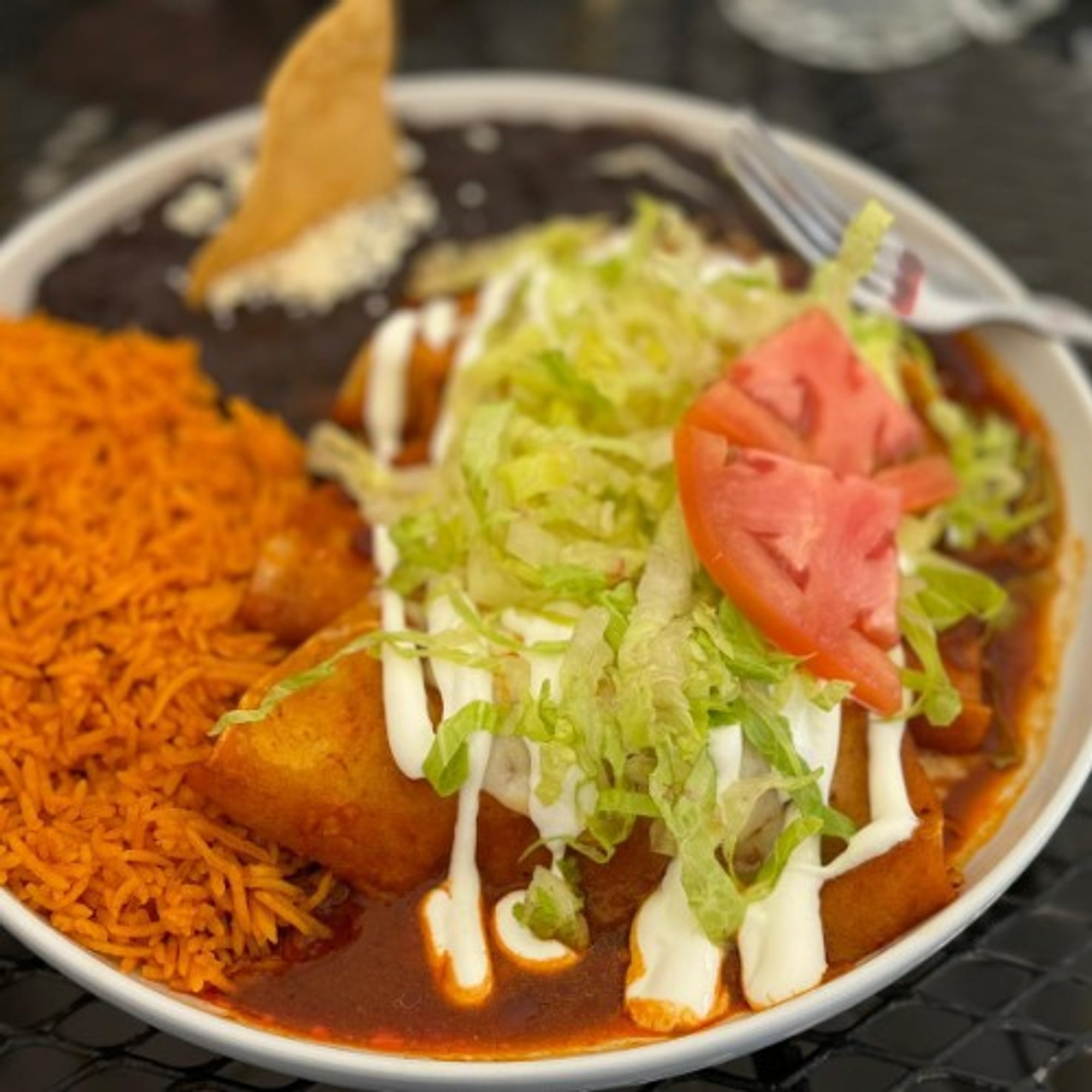 Chicken or Veggie Enchiladas