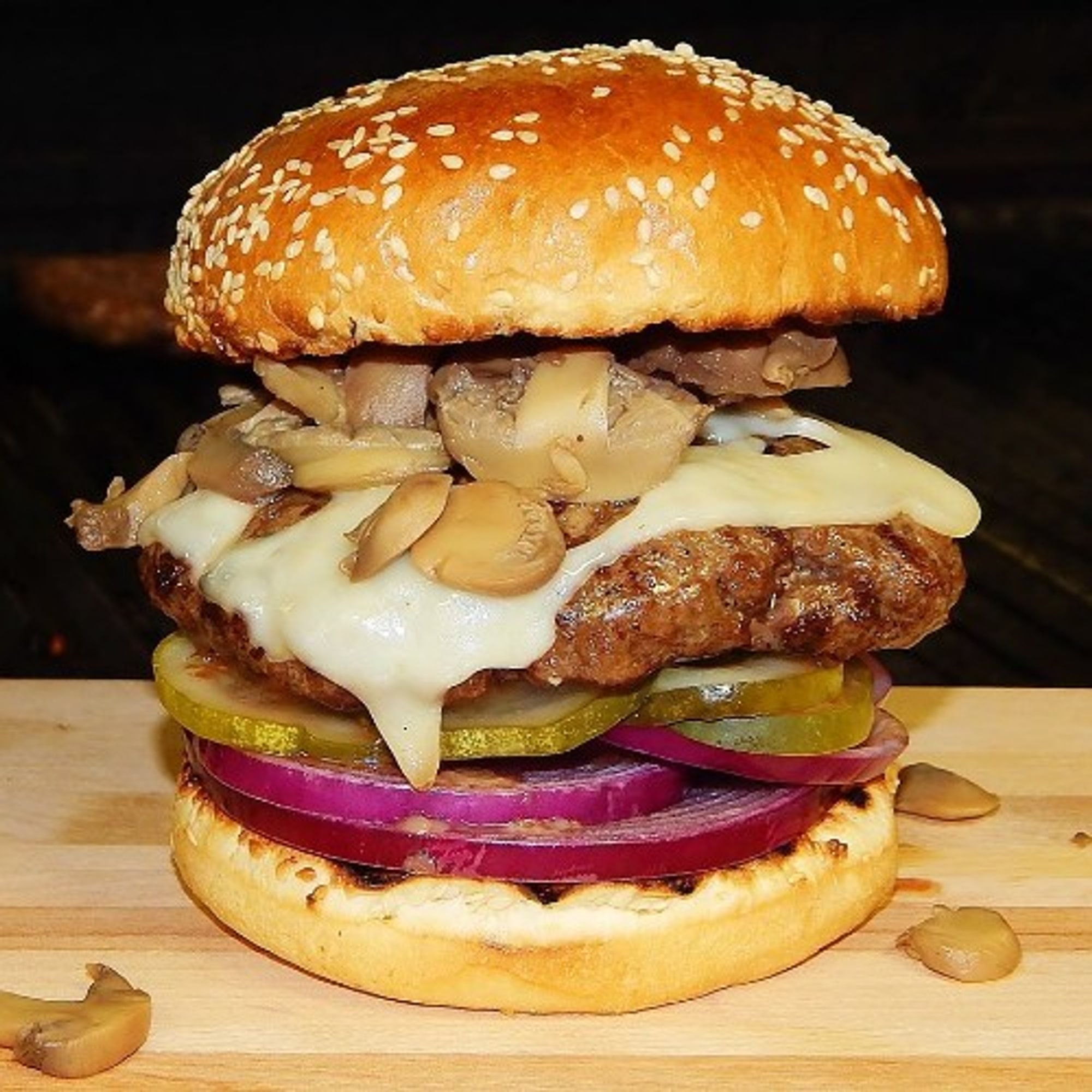 1/2 Pound Mushroom Burger