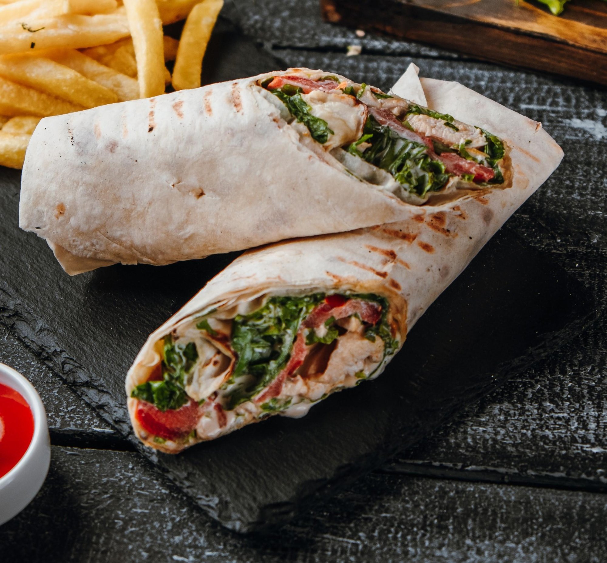 Crispy Chicken Caesar Wrap