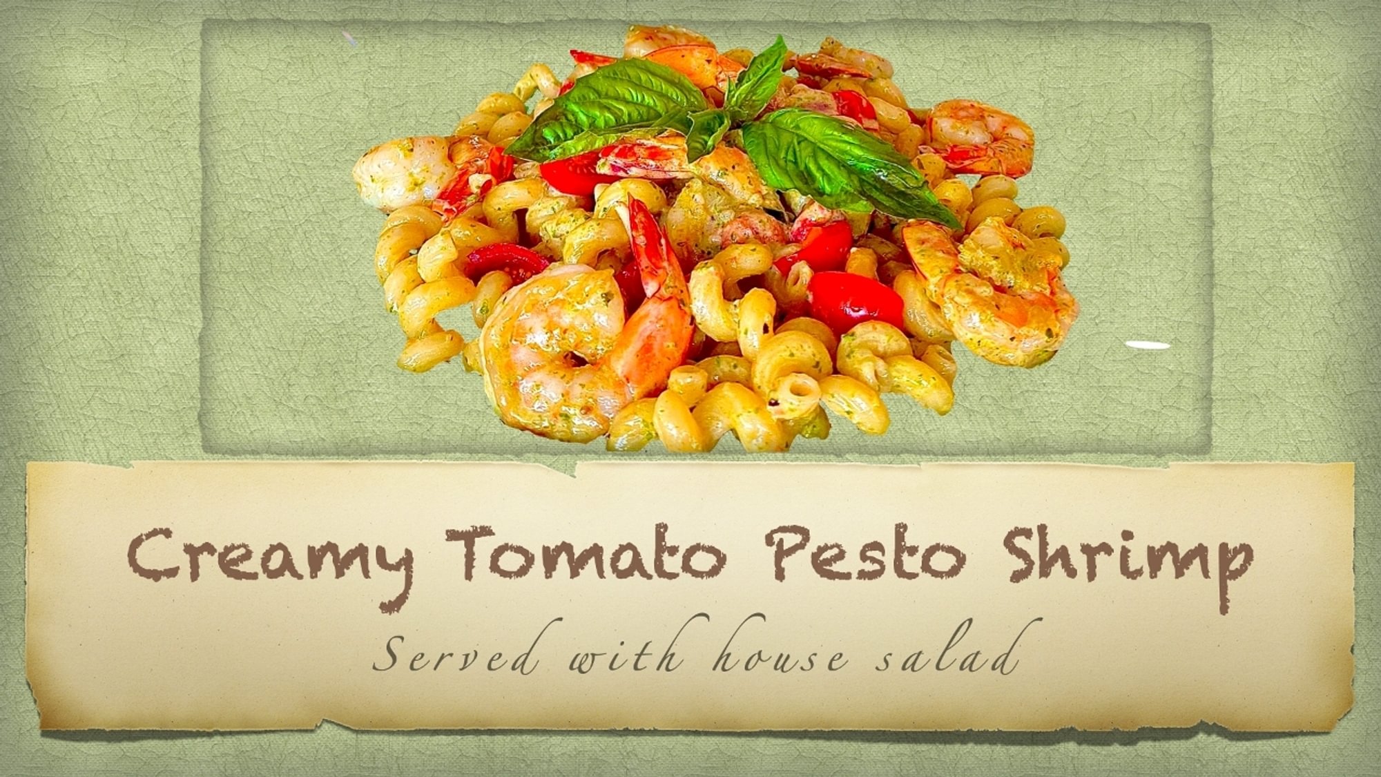 pesto shrimp pasta