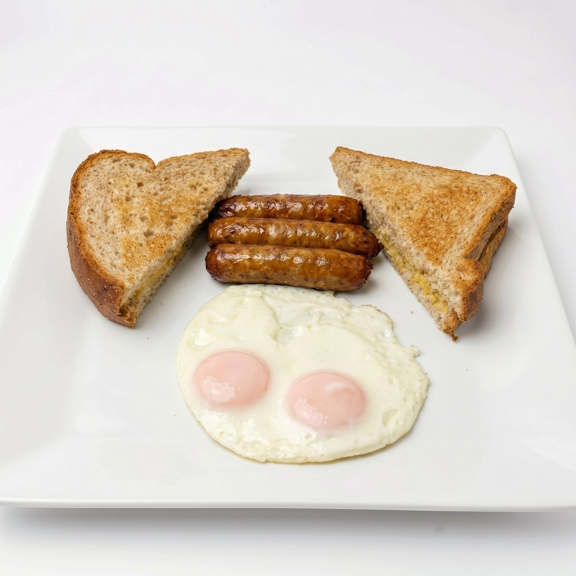#8 2 Eggs, Meat and Toast