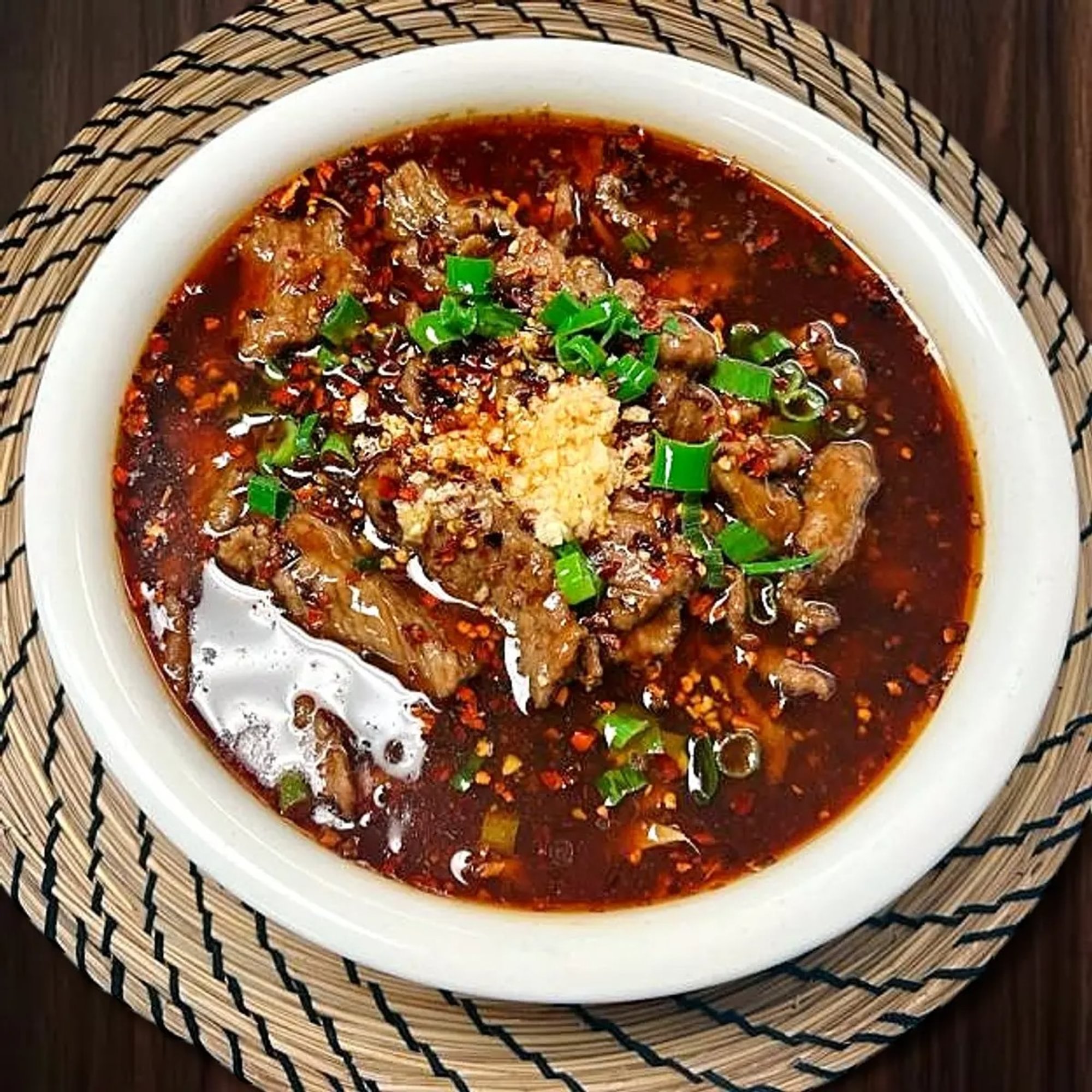 Sliced Beef in Chili Pepper Soup 水煮牛肉
