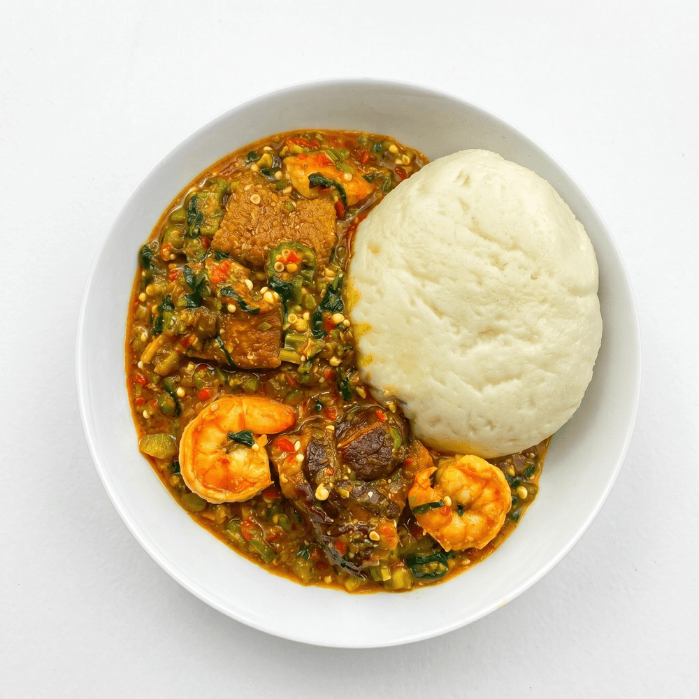 Okra Soup & Fufu