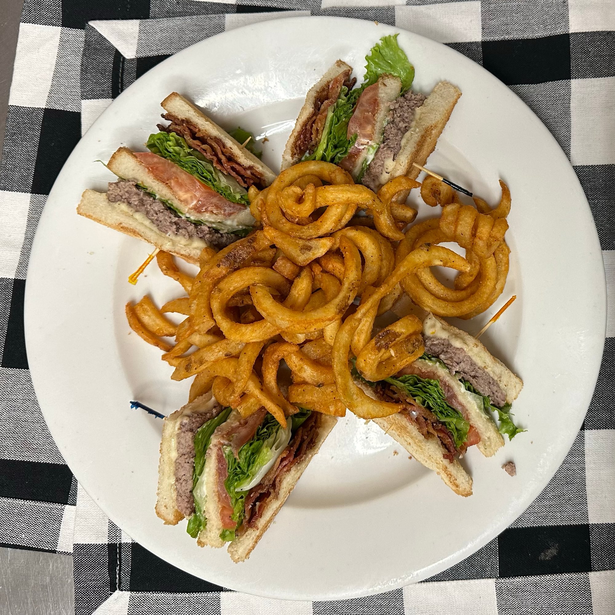 Cheeseburger Triple Decker