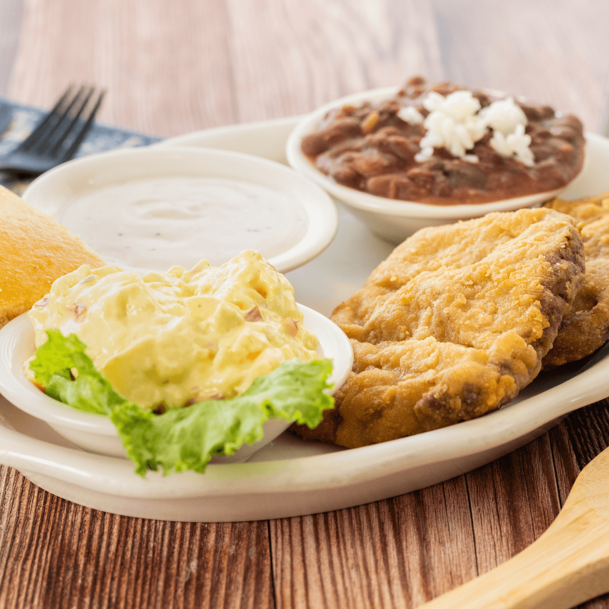 Our Famous Kuntry Fried Steak Dinner (2 PC)
