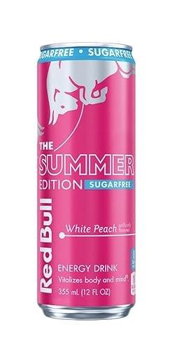 Red Bull White Peach Sugar Free 12oz