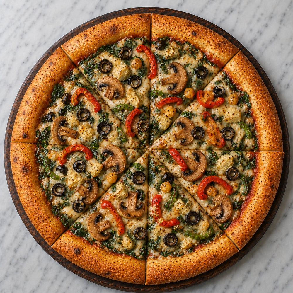 Vegan NOLA Greenroot Pizza