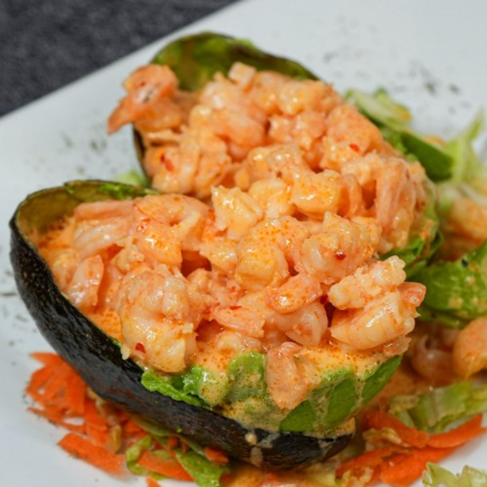 Aguacates Con Camarones