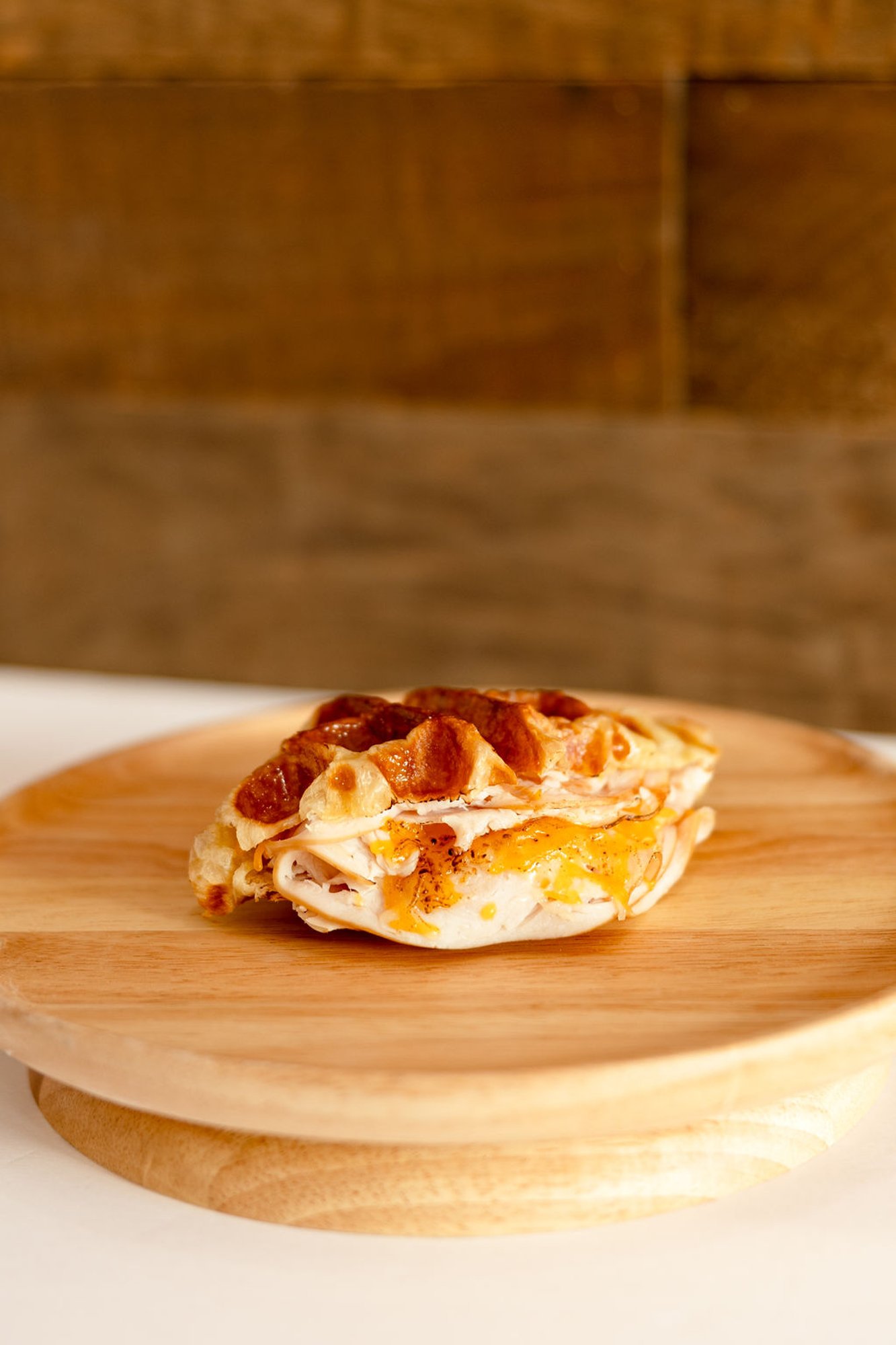 Ham And Cheese Croffle
