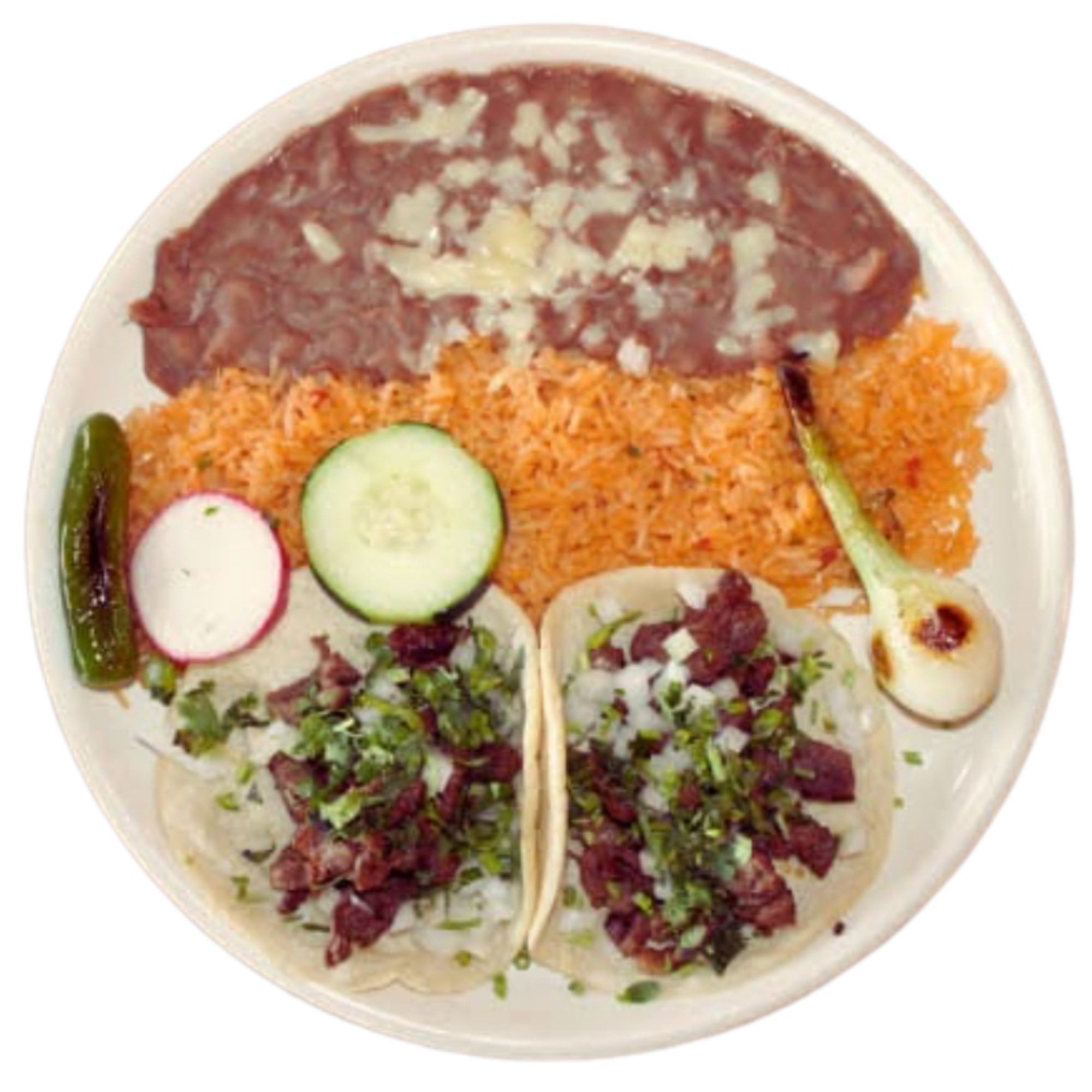 Lunch Tacos De Asada