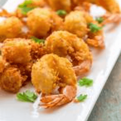 FRIED SHRIMP and Fries.