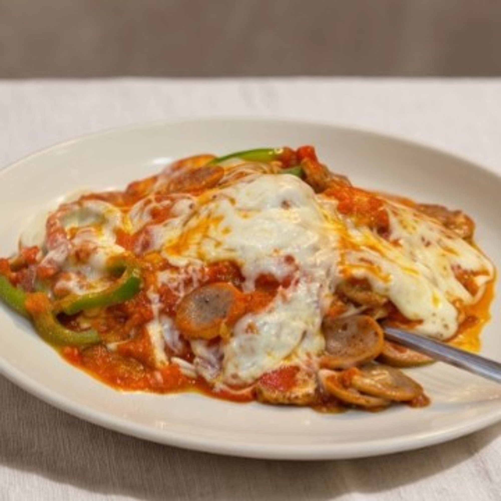 Sausage Pepper Parmigiana