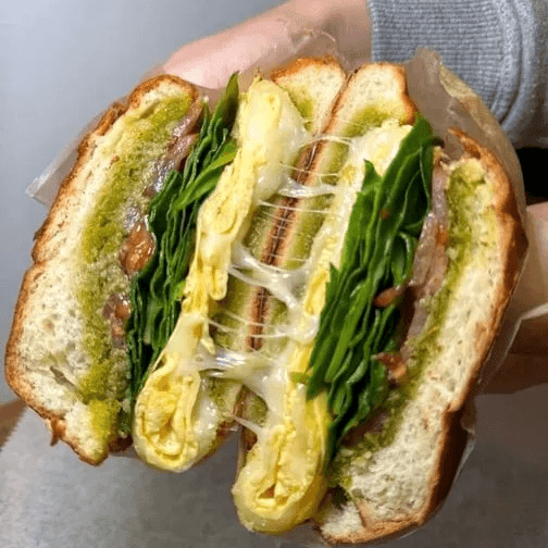 Pesto Egg & Cheese Sandwich