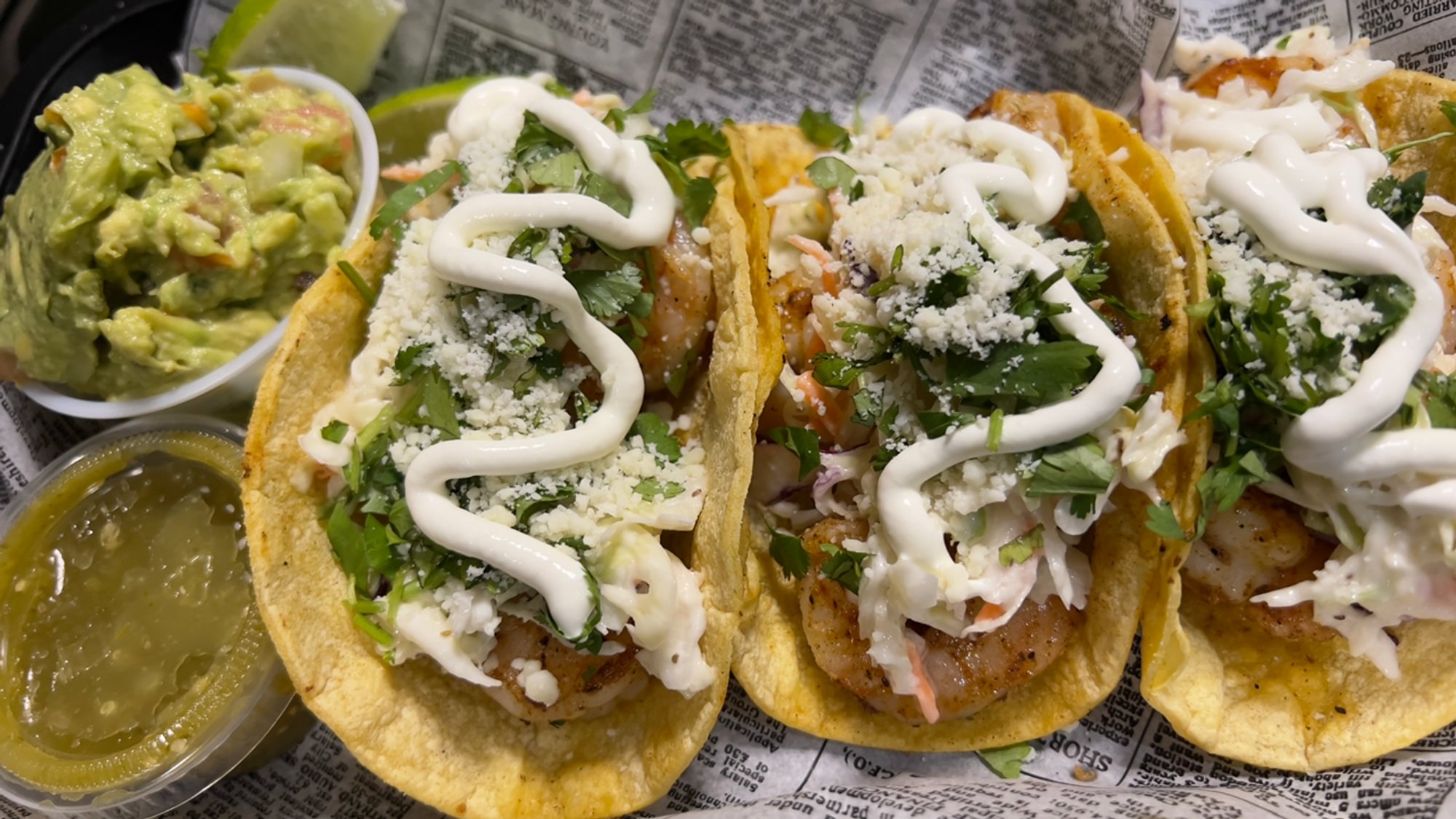 3 Shrimp Tacos
