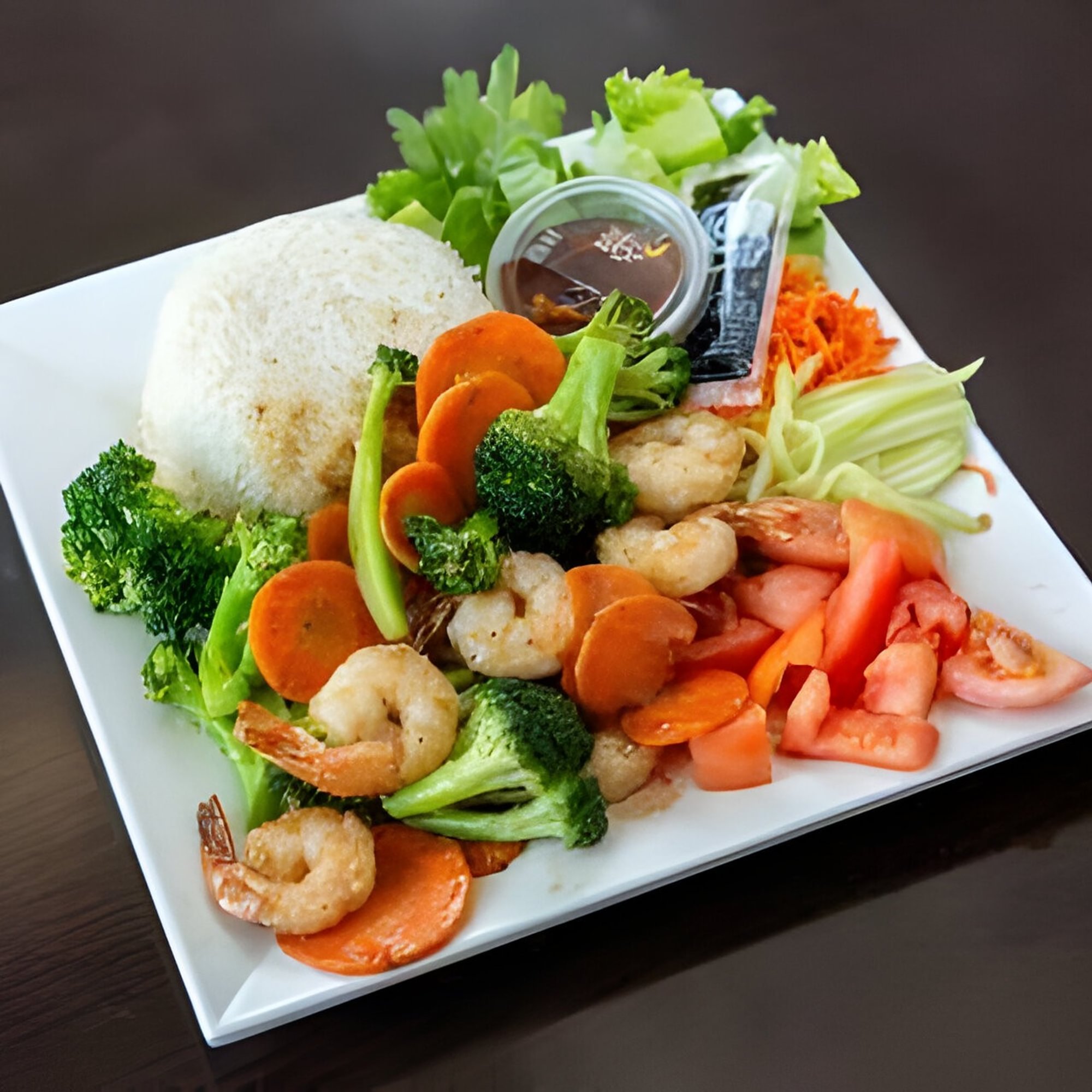 L4. Shrimp Stir Fry Plate