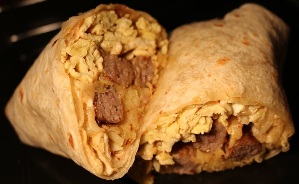 Breakfast Ham Burrito