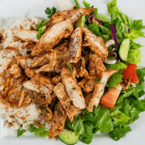 Chicken Rice Almond Salad