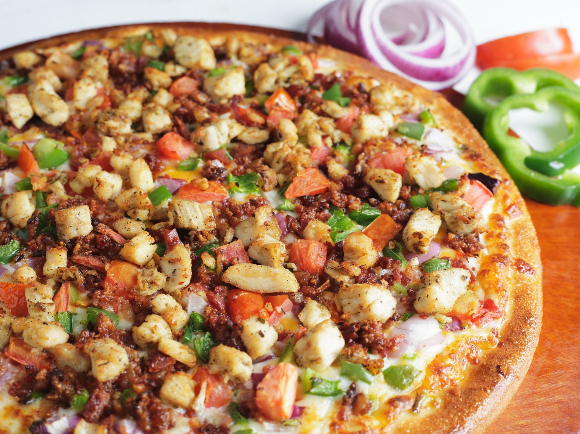 Chicken Bacon Ranch Pizza