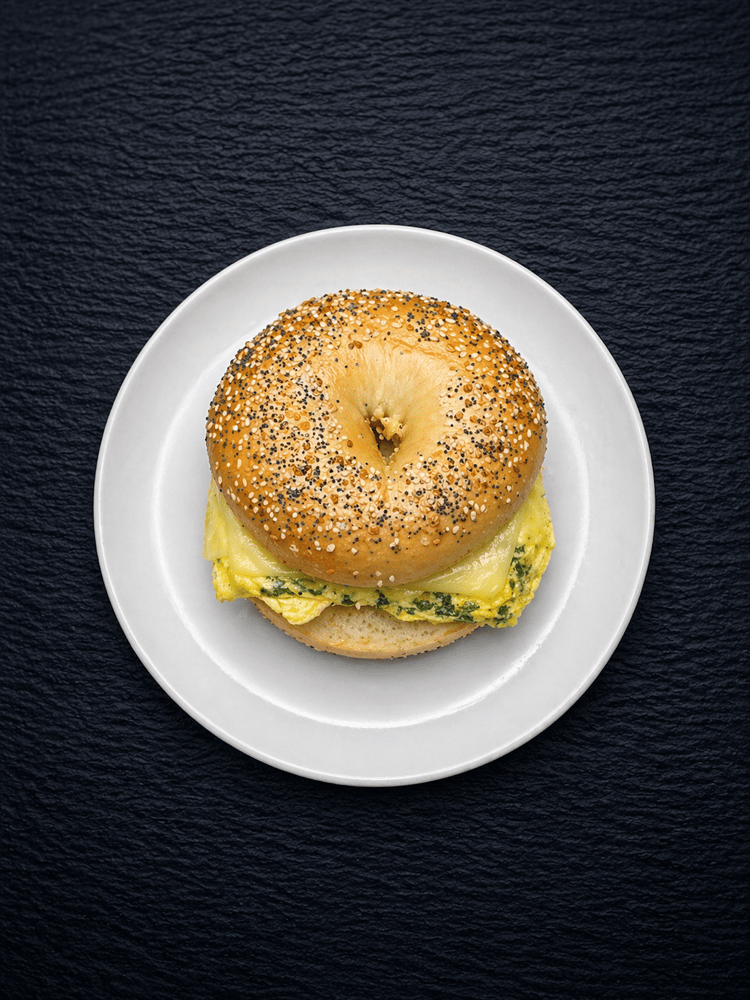E7 Spinach & Swiss Omelet Sandwich
