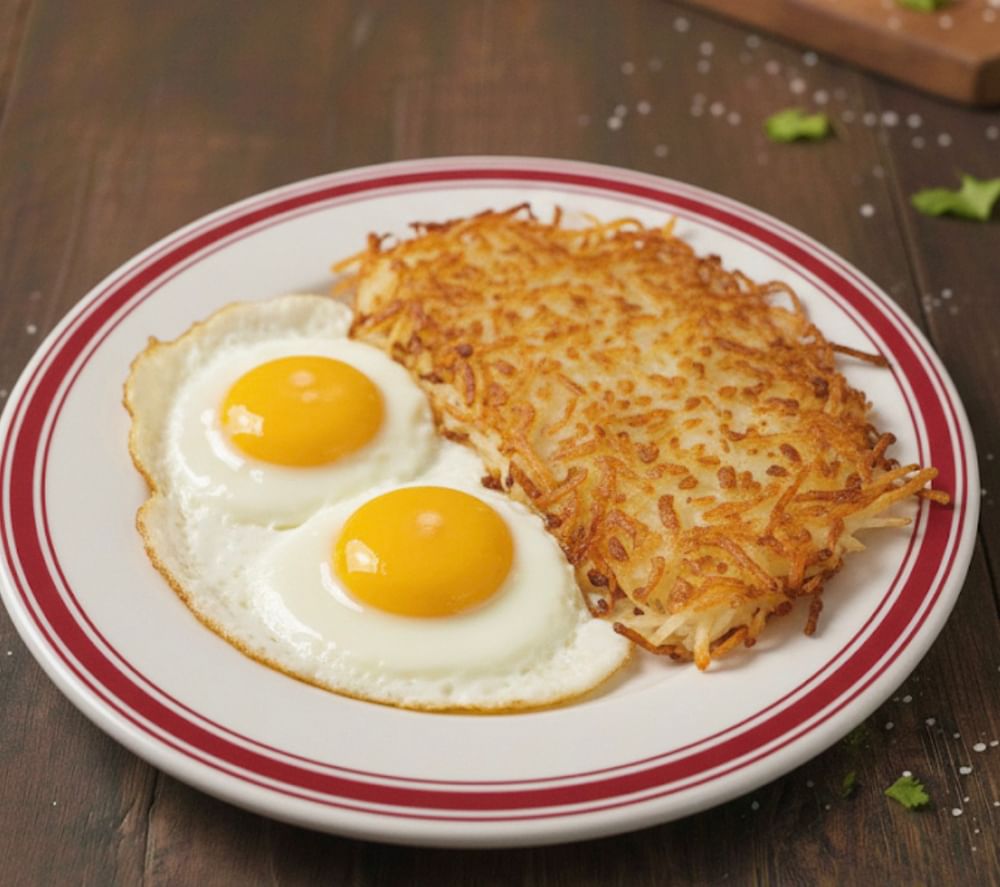 2 Eggs Any Style With Hash & Toast