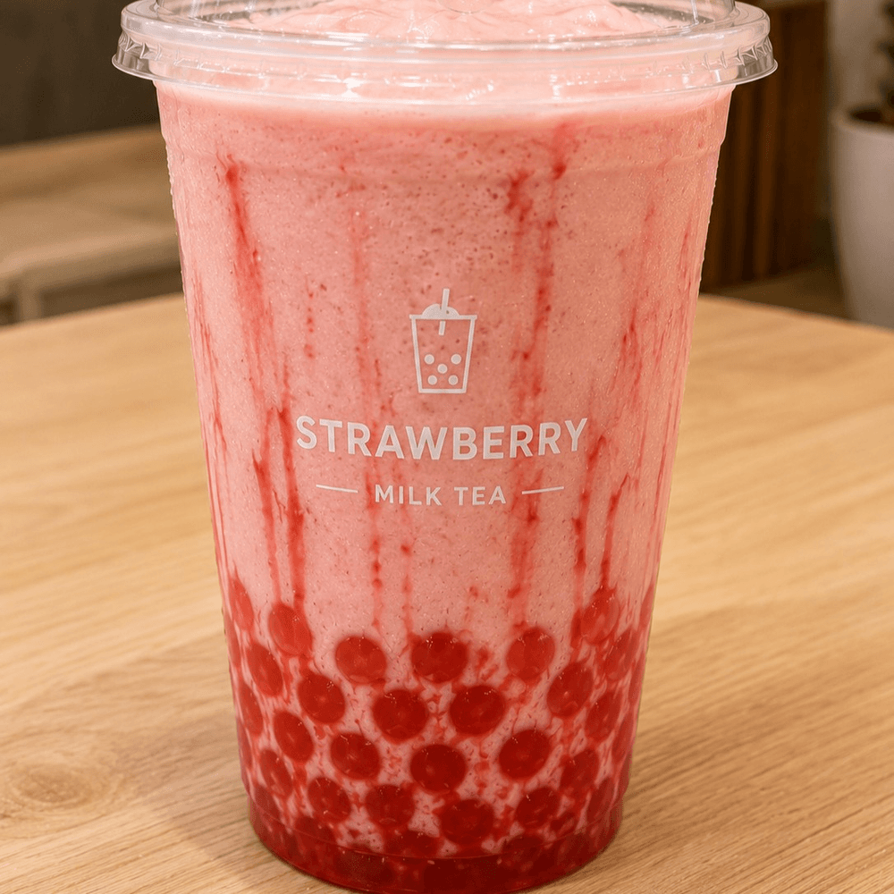 Strawberry Milk Tea Frappe
