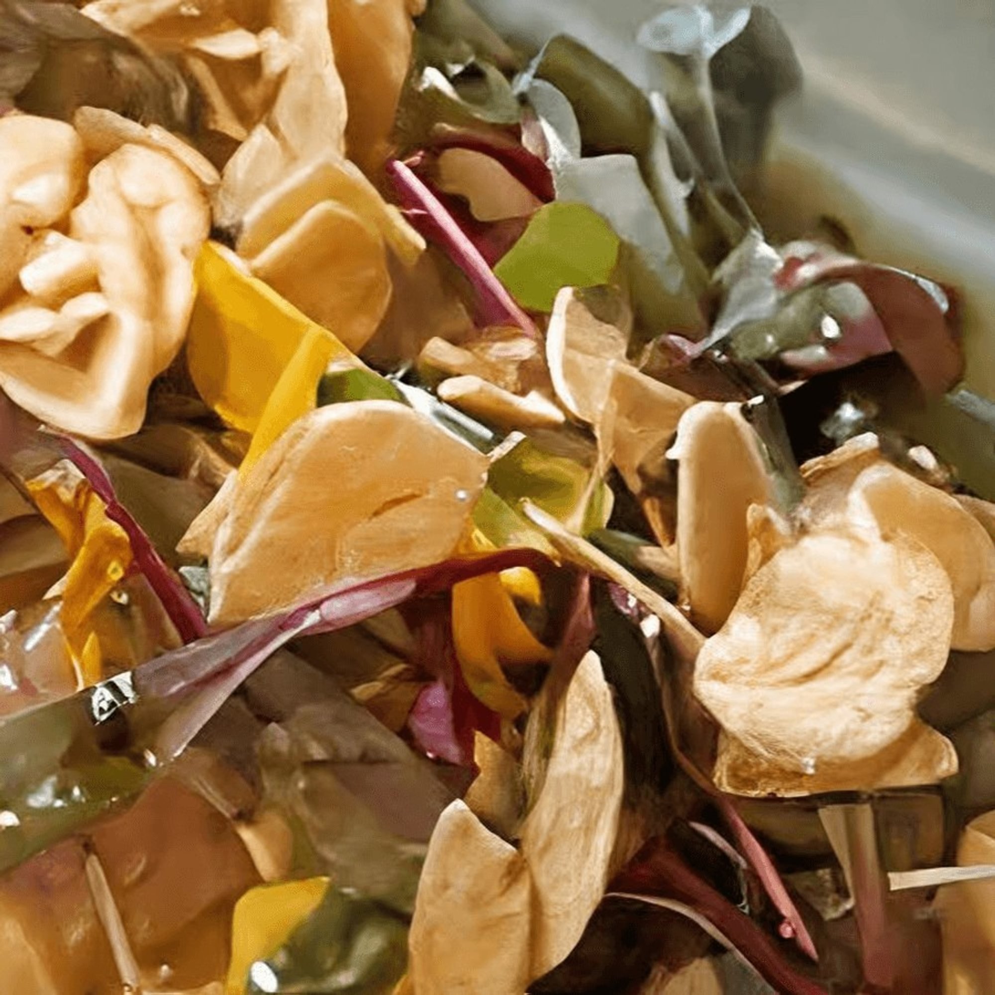 Seared Tuna Carpaccio with Garlic Chips