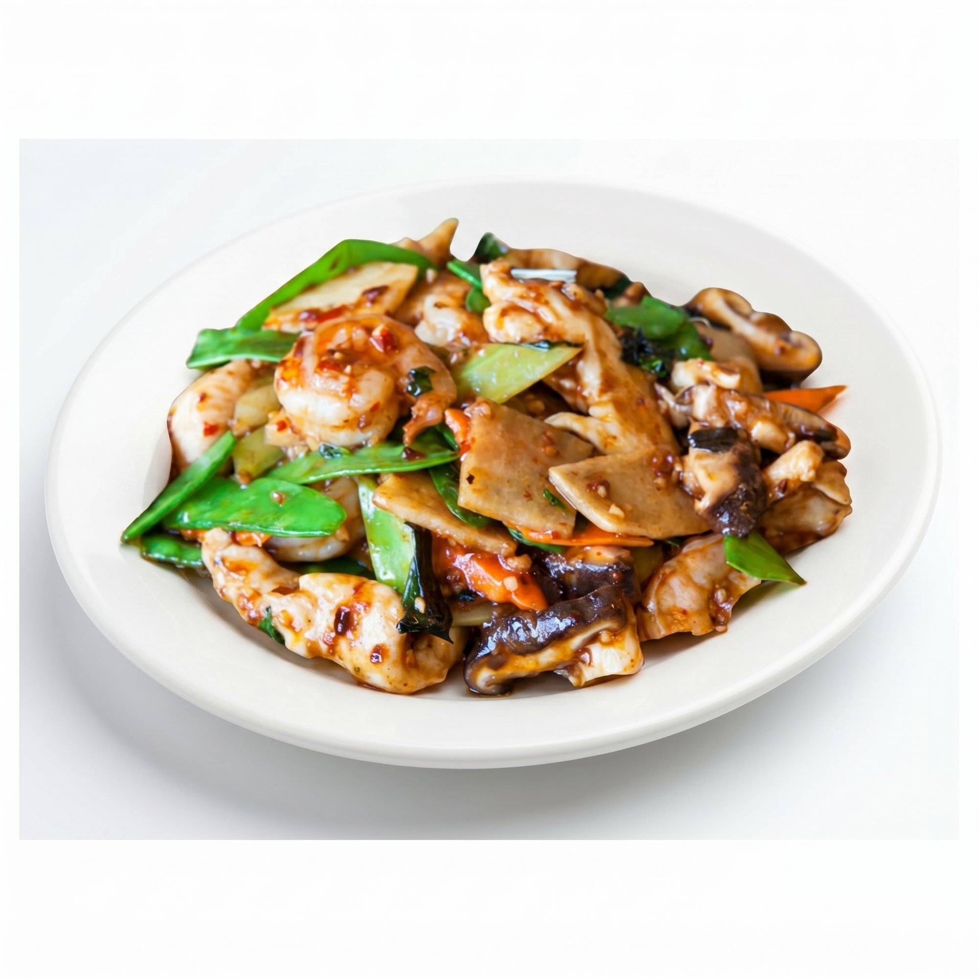 Bangkok Basil Prawns & Chicken