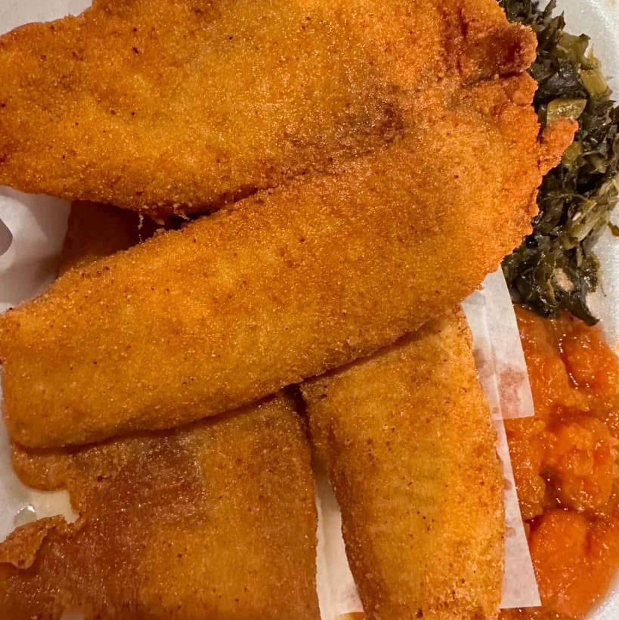2 Pcs Fried Tilapia with 2 Sides