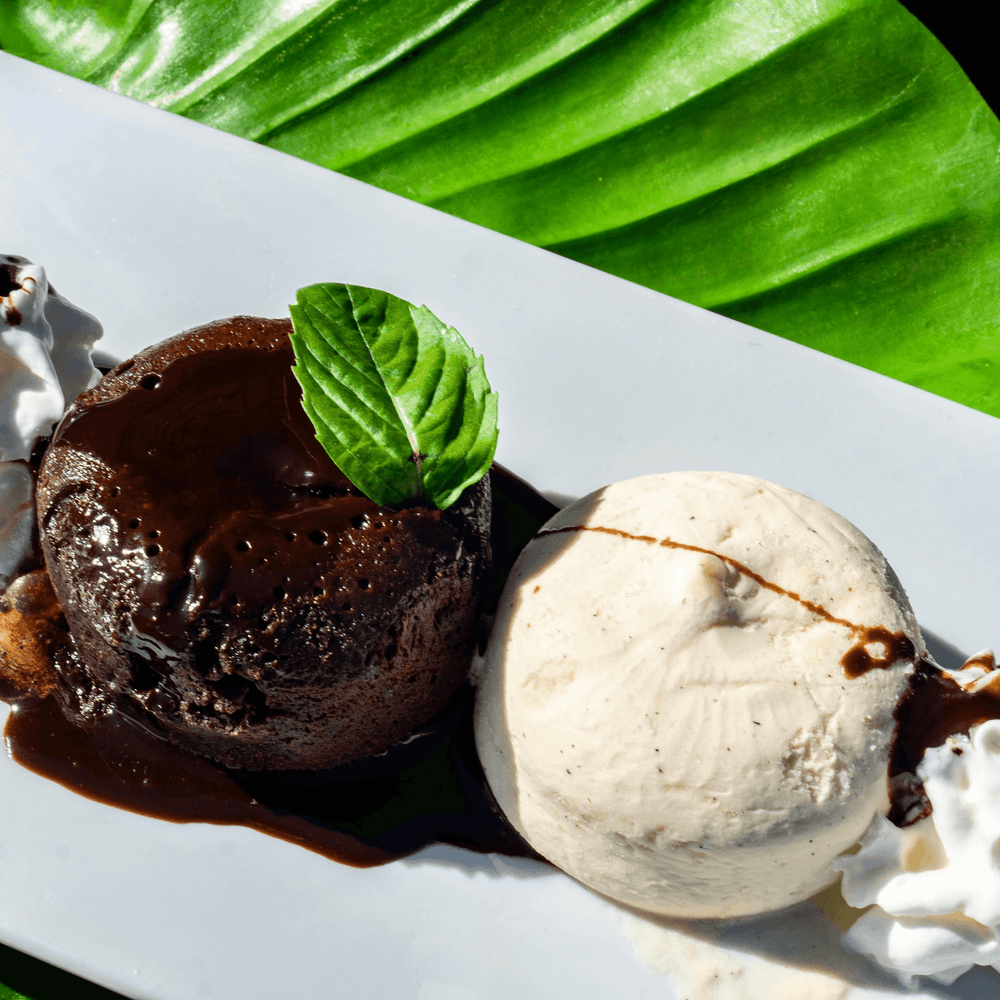 Hot Chocolate Lava Cake & Vanilla Ice Cream