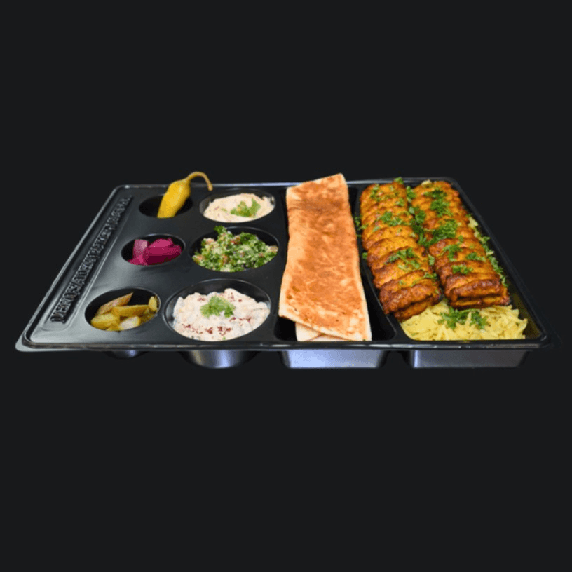 Spicy Kufta Chicken Kabob Platter
