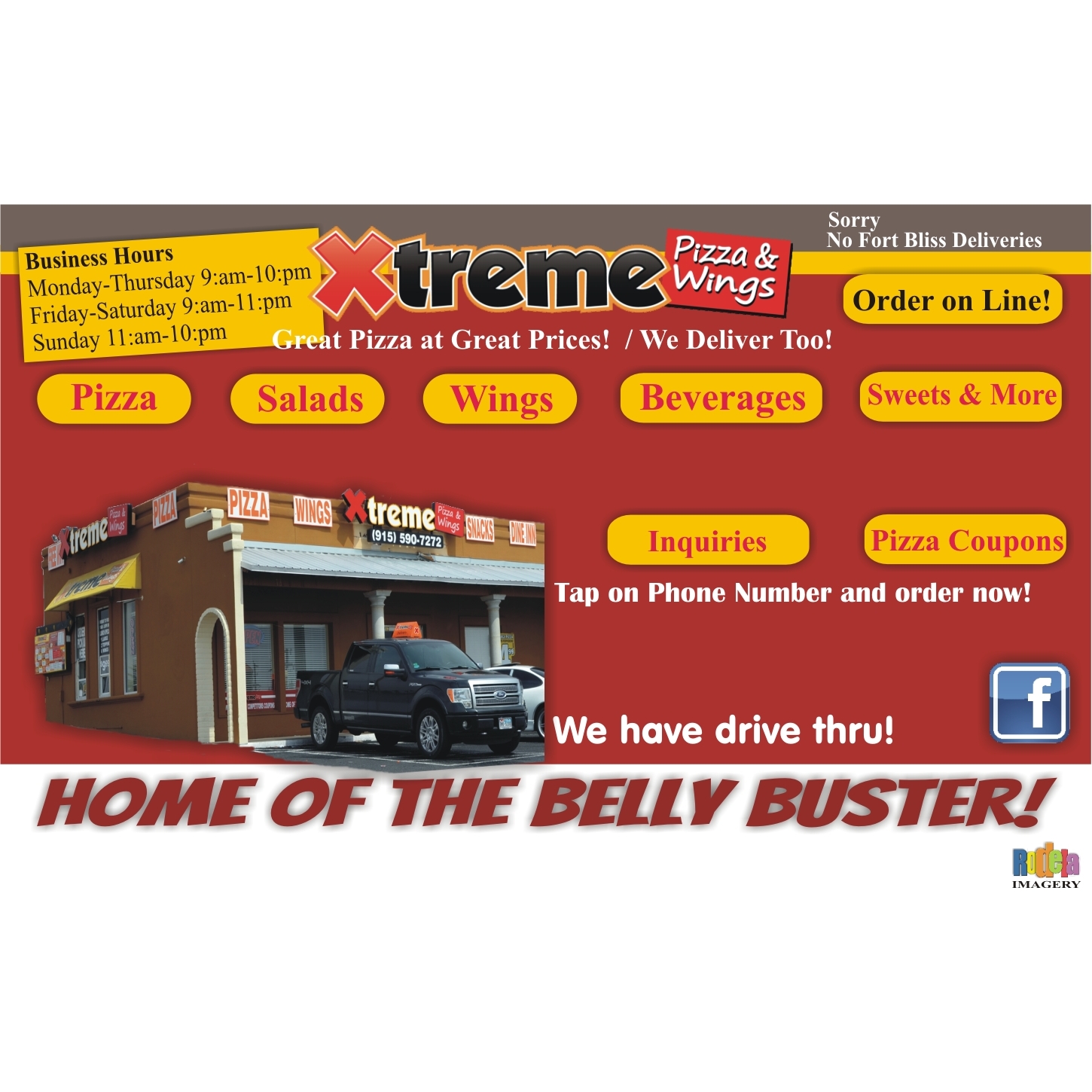 Xtreme Pizza And Wings Yarbrough in El Paso, TX Whitepages