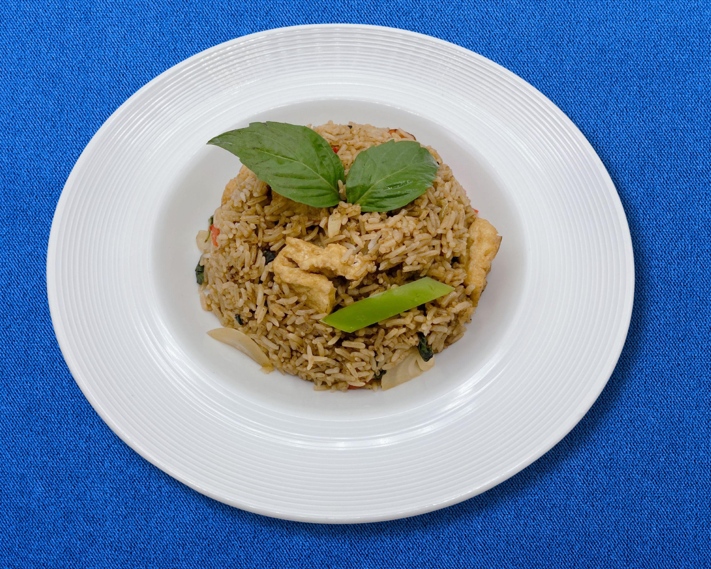 Vegan Thai Basil Spicy Fried Rice (Tray)