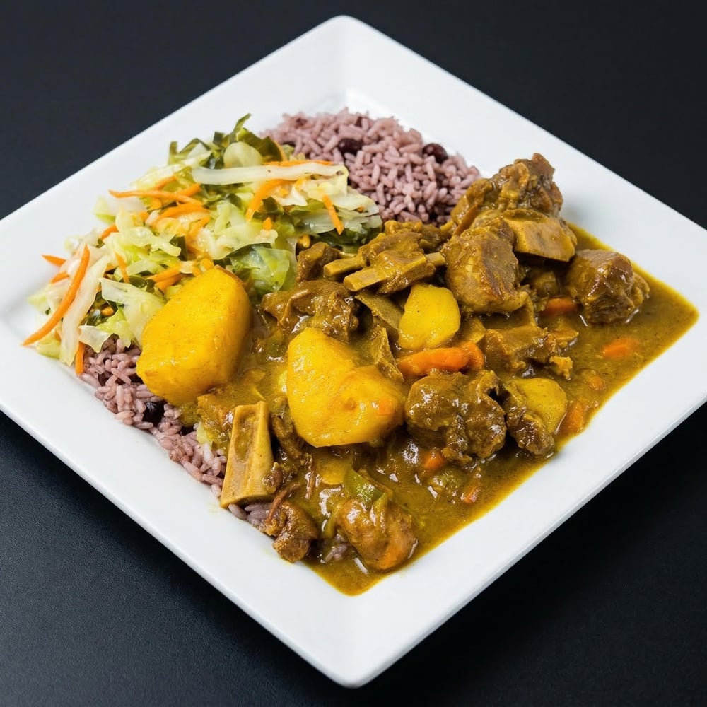 Curry Goat and Oxtail