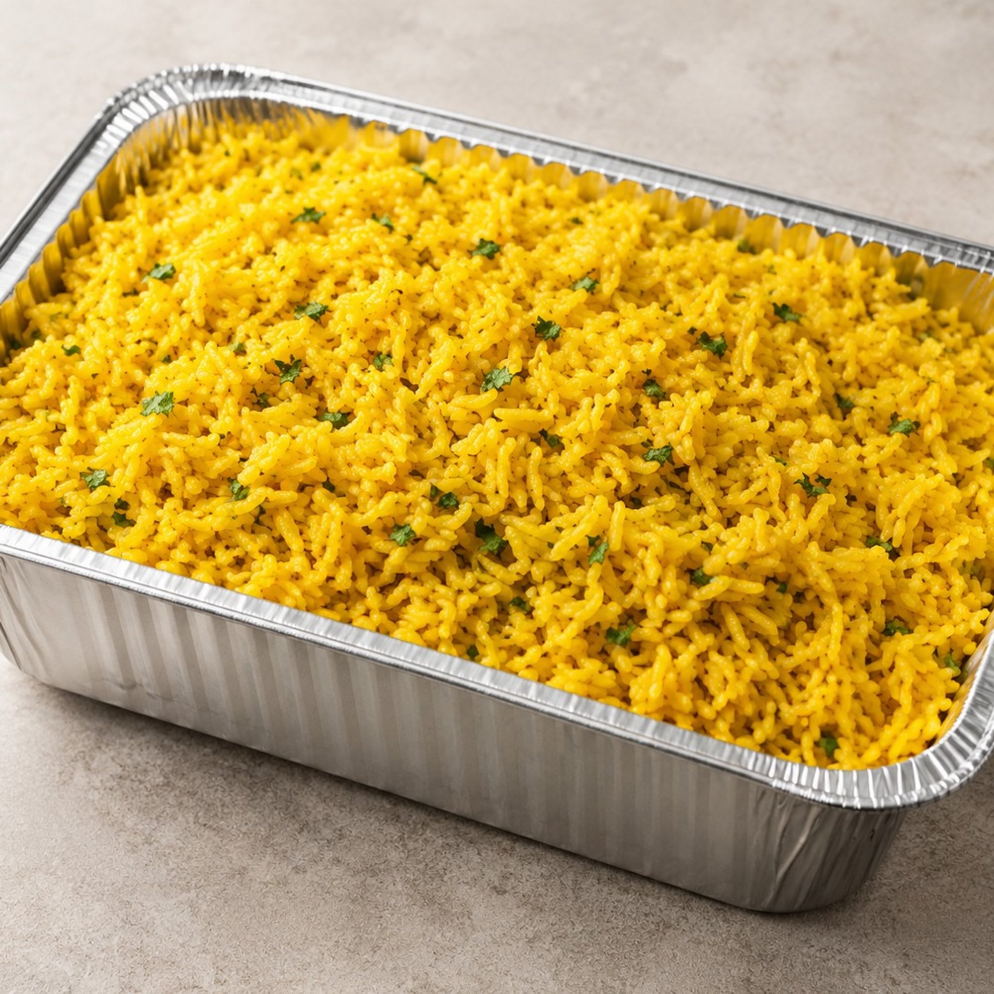 Yellow Rice — Catering Side Tray
