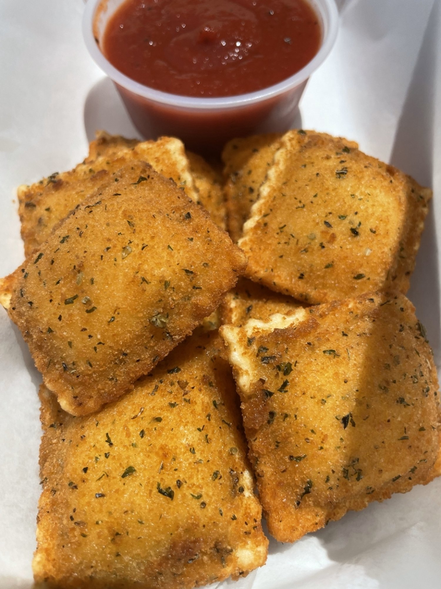 Fried Cheese Ravioli