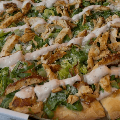 Chicken Caesar Salad Pizza