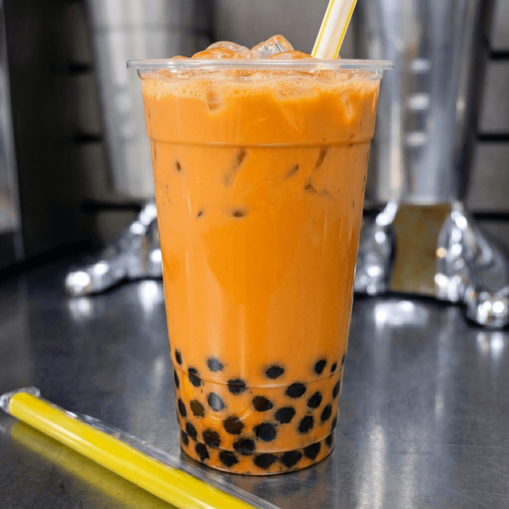Golden Thai Tea Glow Boba