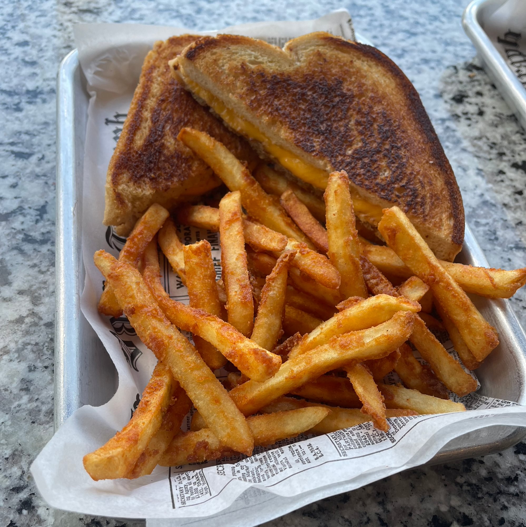 Grilled Cheese with Fries